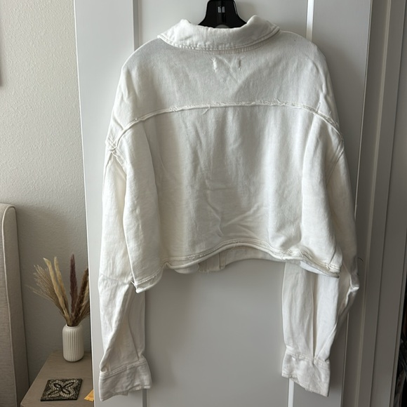 Free People We The Free Saturday Cropped Shacket - Picture 7 of 7